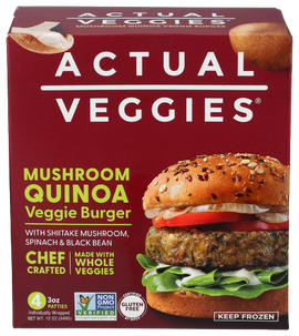 Mushroom Quinoa Veggie Burger - 12 OZ