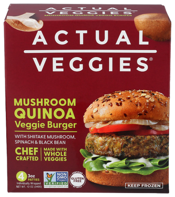 Mushroom Quinoa Veggie Burger - 12 OZ