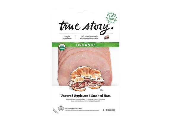 True Story Organic Smoked Applewood Ham - 6 OZ
