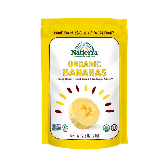 Organic Freeze-Dried Bananas - 2.5 OZ