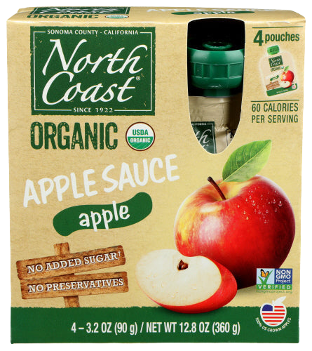 Organic Applesauce Pouch - 4Pk