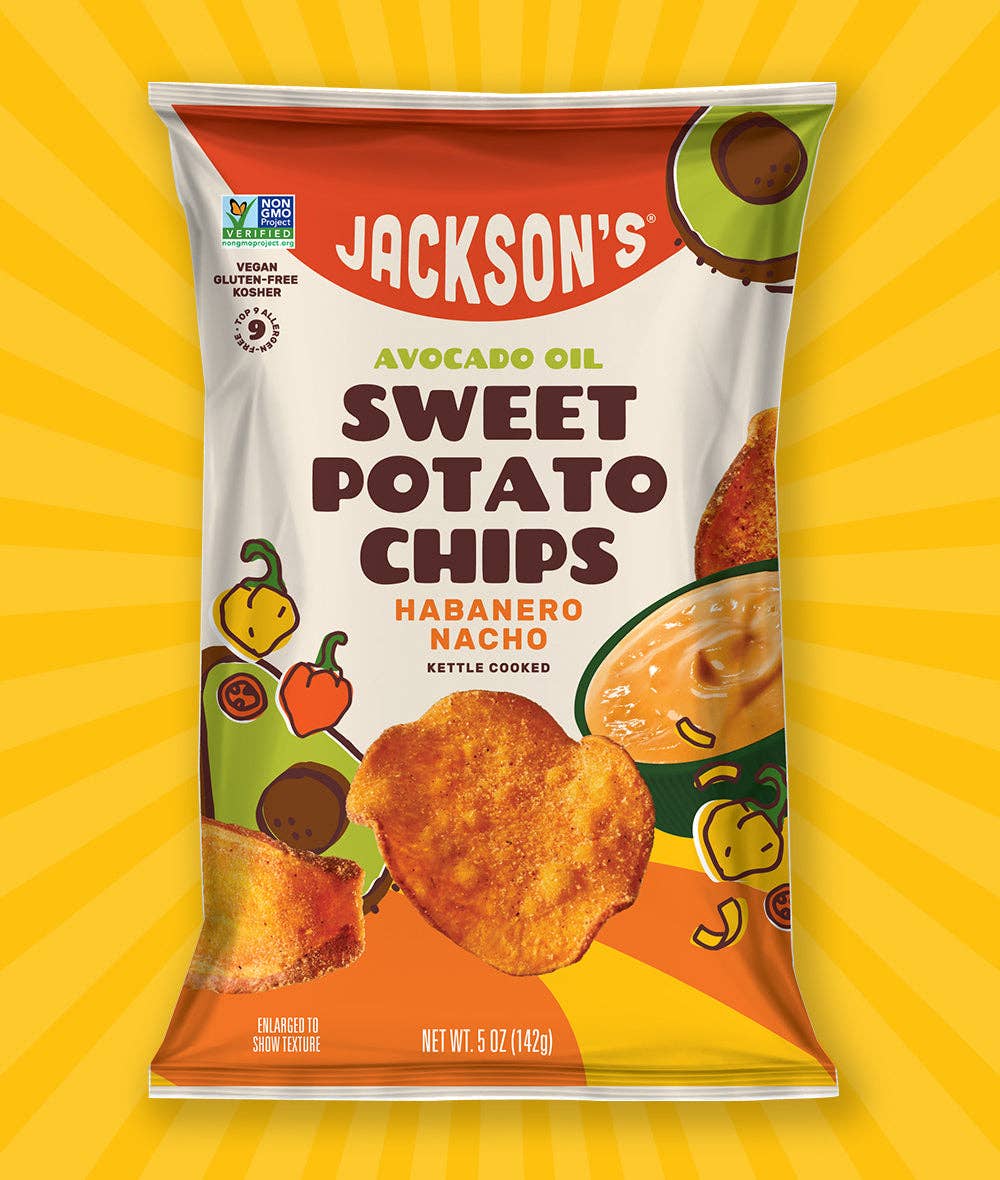 Jackson's Habanero Nacho Sweet Potato Chips With Avocado - 5OZ