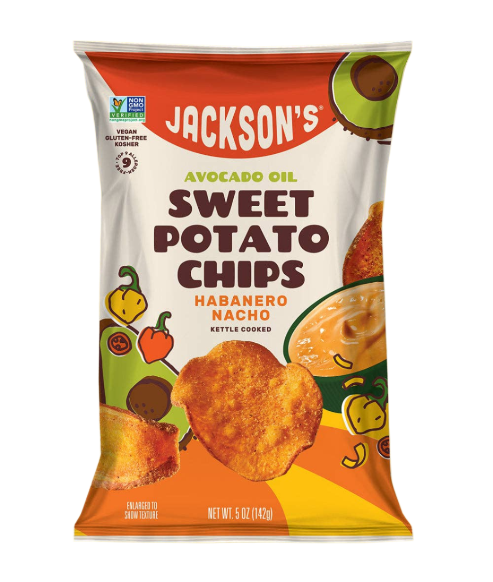 Jackson's Habanero Nacho Sweet Potato Chips with Avocado Oil - 5 OZ