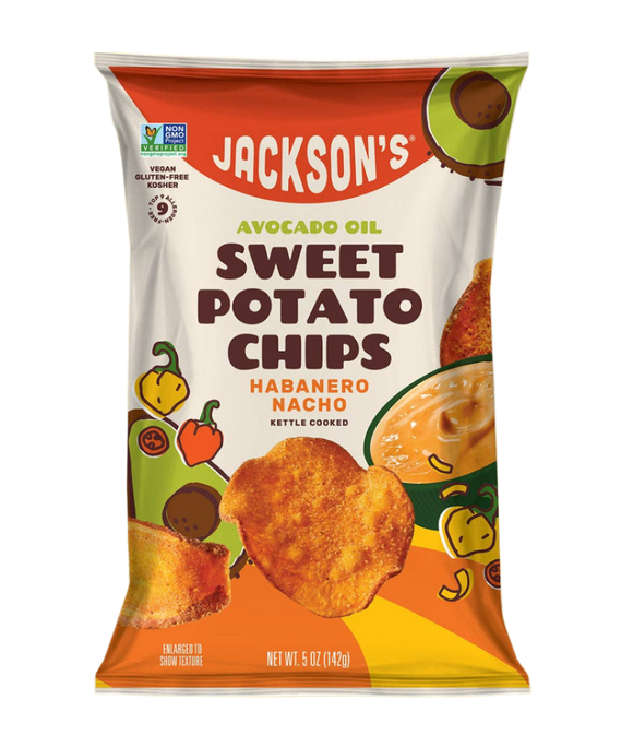 Jackson's Habanero Nacho Sweet Potato Chips with Avocado Oil - 5 OZ