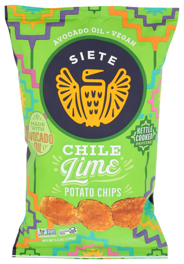 Siete Chile Lime Potato Chips - 5.5 OZ