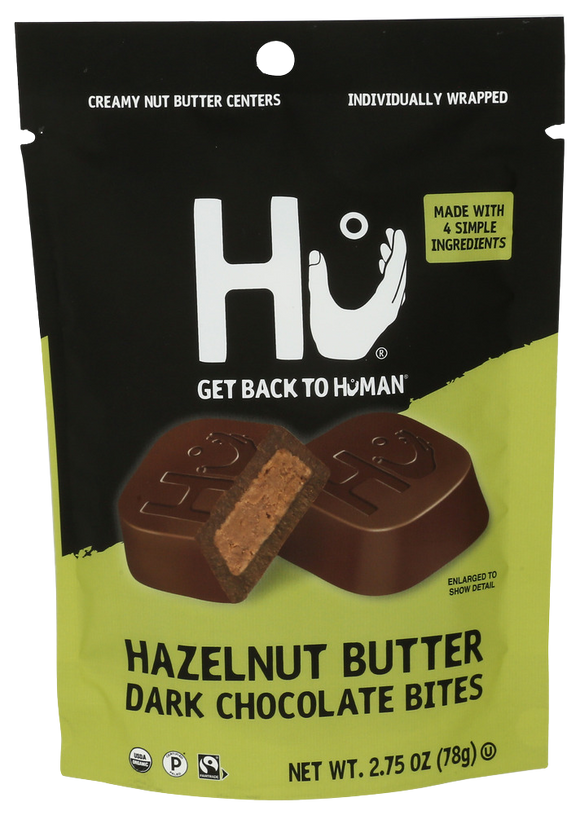 Hu Hazelnut Butter Dark Chocolate Bites - 2.75 OZ