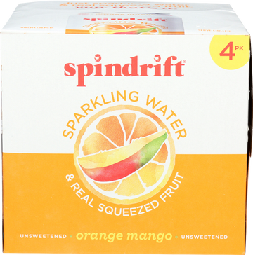 Spindrift Orange Mango Sparkling Water - 8 PK