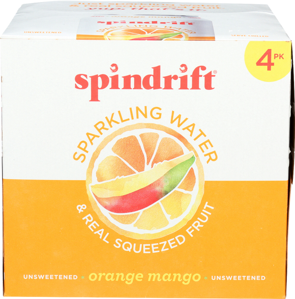 Spindrift Orange Mango Sparkling Water - 8 PK
