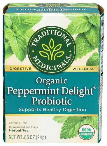Organic Probiotic Peppermint Delight Tea - 16 BG