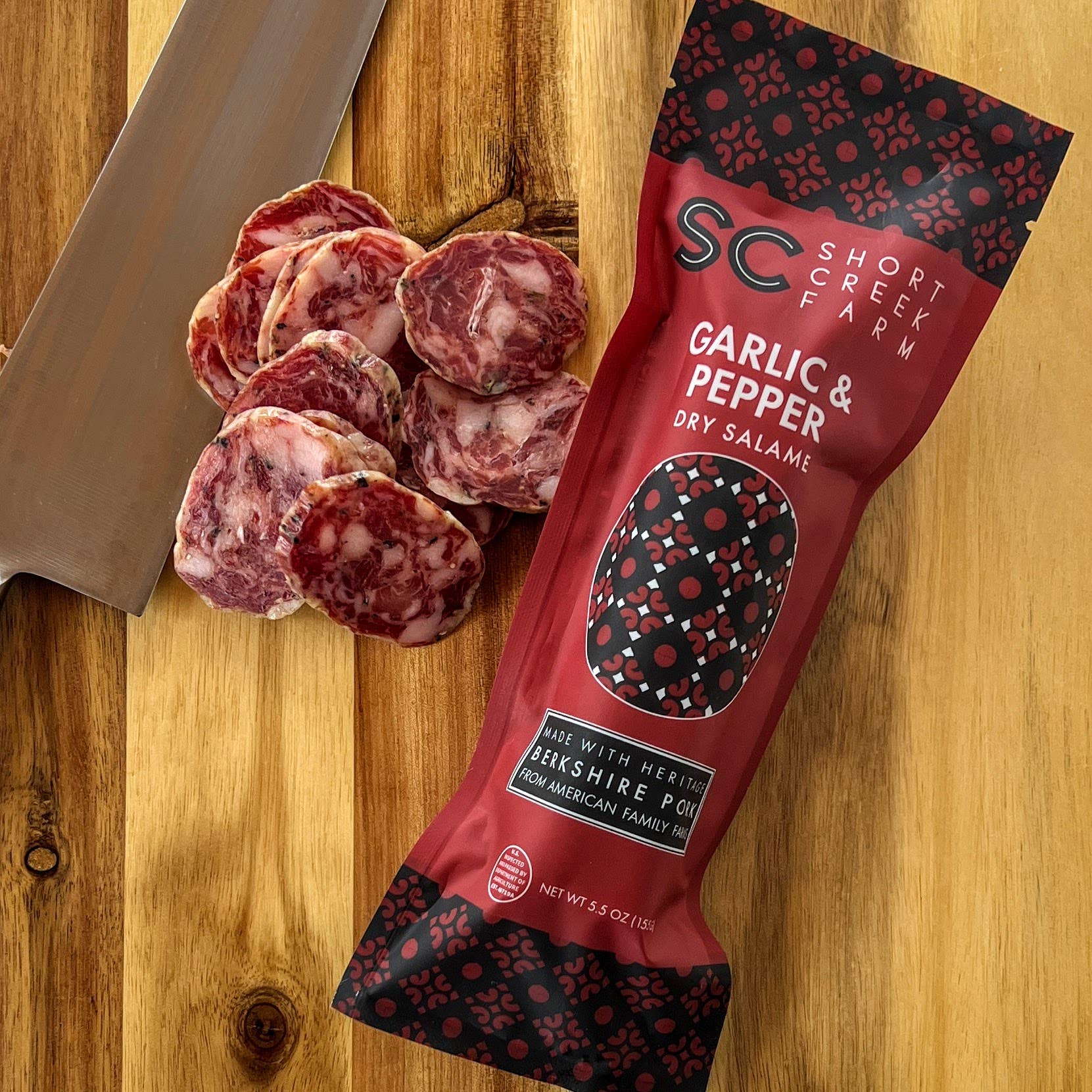 Garlic & Pepper Salami - 5 OZ