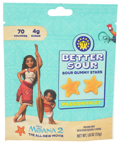 Better Sour Passion Fruit Gummy Stars - 1.8 OZ
