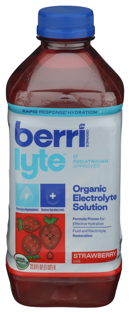 Berri Lyte Organic Strawberry Rapid Response Hydration - 33.8 FL OZ