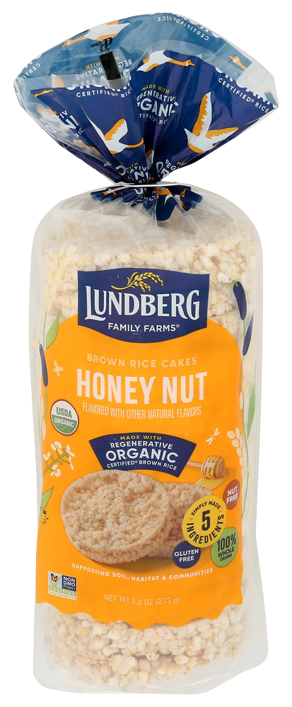 Lundberg Honey Nut Rice Cakes - 9.5 OZ