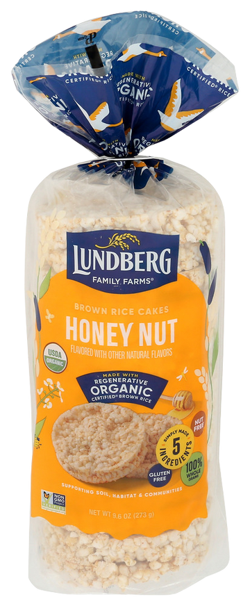 Lundberg Honey Nut Rice Cakes - 9.5 OZ