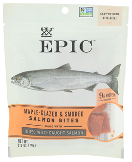 Epic Maple Glazed & Smoked Salmon Bites Jerky - 2.5 OZ