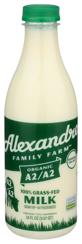 Alexandre Family Farms Organic A2A2 Grass-Fed Milk - 28 FO