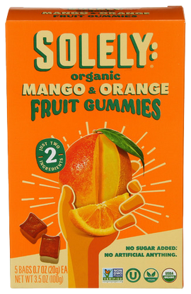 Organic Mango & Orange Fruit Gummies - 3.5 OZ