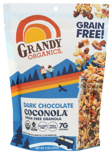 Grandy Organic Dark Chocolate Coconola Granola - 9 OZ