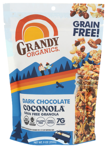 Grandy Organic Dark Chocolate Coconola Granola - 9 OZ