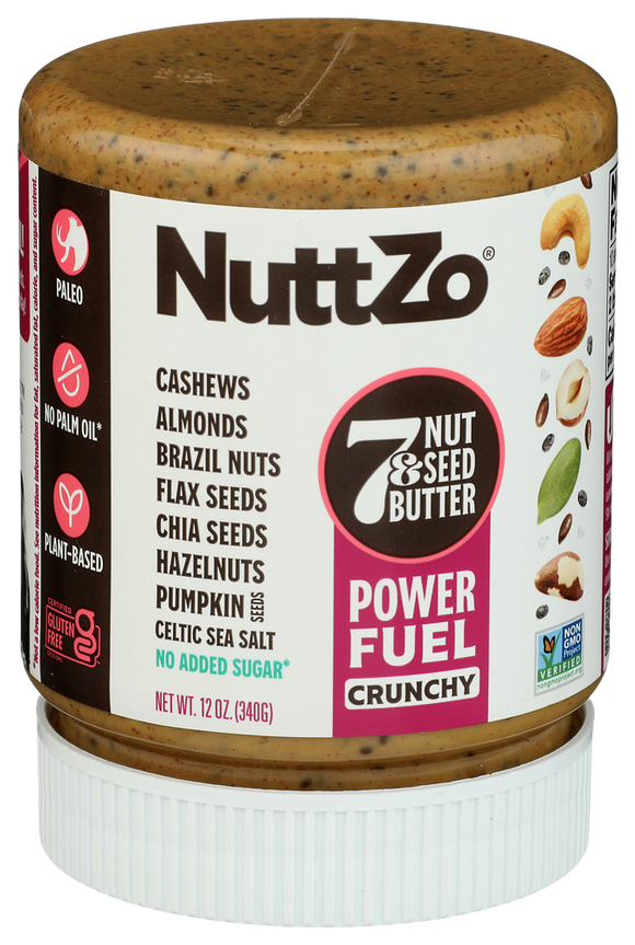Nuttzo Crunchy Power Fuel 7 Nut & Seed Butter - 12 OZ