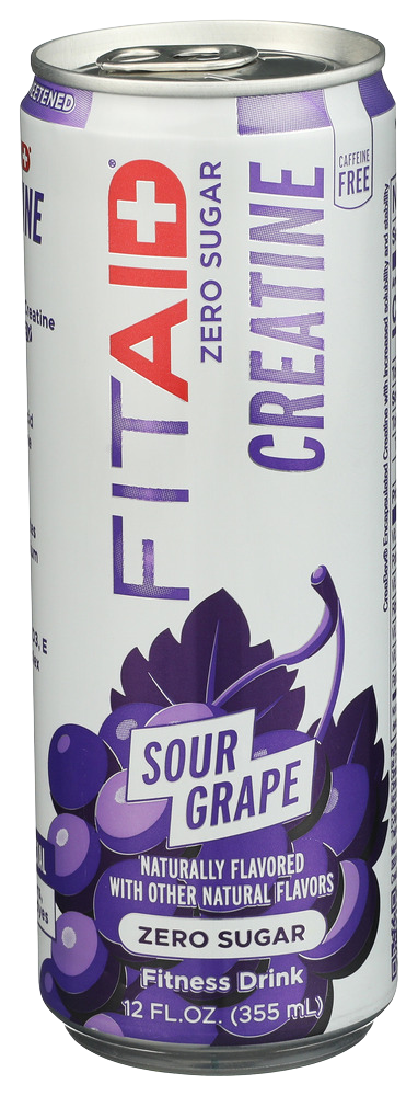 Lifeaid Sour Grape Zero Sugar Creatine Drink - 12 FO