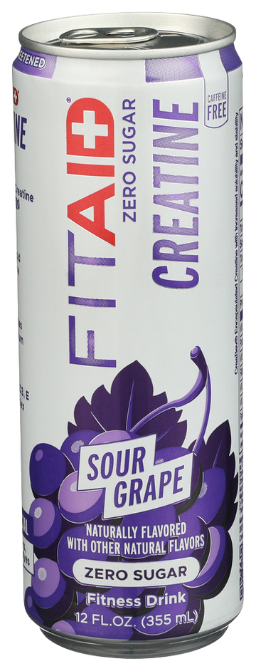 Lifeaid Sour Grape Zero Sugar Creatine Drink - 12 FO
