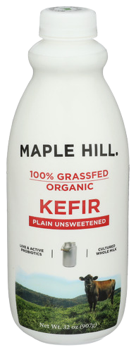 Maple Hill Creamery Grassfed Organic Plain Kefir - 32 FO