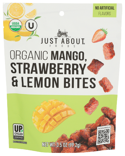 Organic Dried Mango, Strawberry & Lemon Bites - 3.5 OZ
