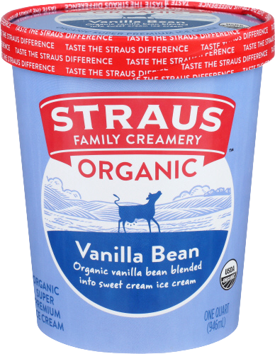 Organic Vanilla Bean Ice Cream - 1 QUART