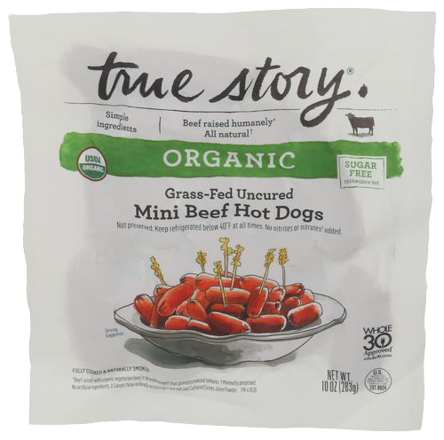 True Story Mini Beef Hotdogs - 10 OZ