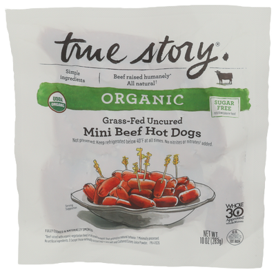 True Story Mini Beef Hotdogs - 10 OZ