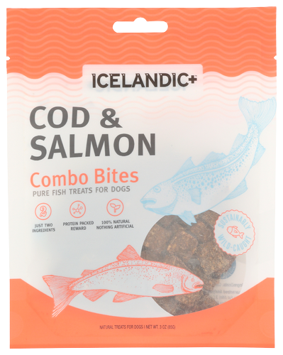 Icelandic+ Cod & Salmon Combo Dog Treats - 3 OZ