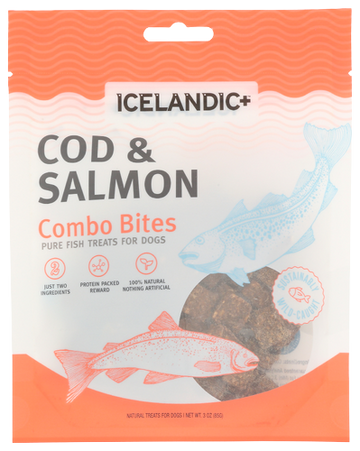 Icelandic+ Cod & Salmon Combo Dog Treats - 3 OZ