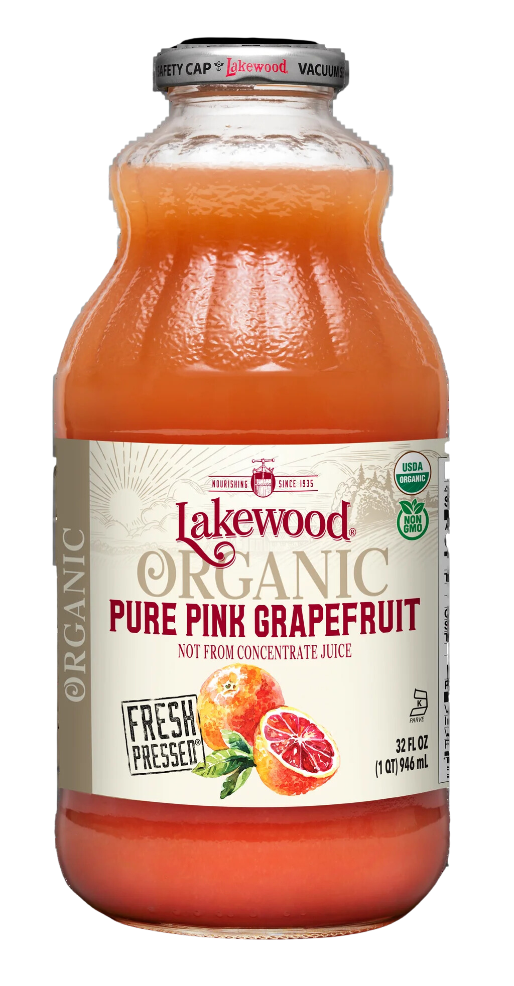 Organic Pure Pink Grapefruit - 32 FO