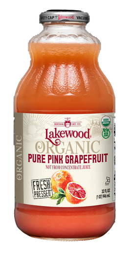 Organic Pure Pink Grapefruit Juice - 32 FO