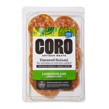 Coro Lemongrass Uncured Salami - 3 OZ