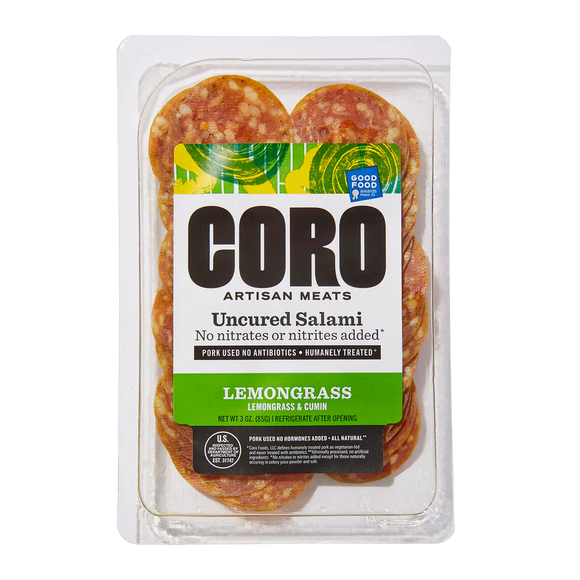 Lemongrass Uncured Salami - 3 OZ