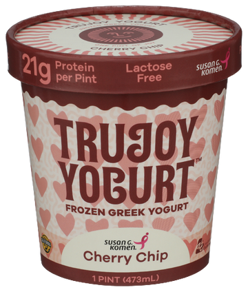 Trujoy Cherry Chip Frozen Greek Yogurt Cup - 16 OZ