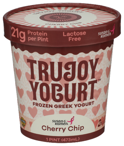 Trujoy Cherry Chip Frozen Greek Yogurt Cup - 16 OZ