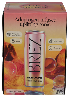 Brez Strawberry Mango Uplifting Tonic - 4 PK