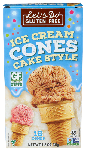 Gluten Free Ice Cream Cones - 1.2 OZ