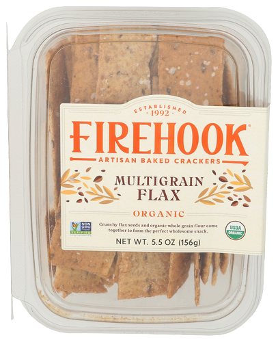Firehook Multigrain Flax Baked Crackers - 5.5 OZ