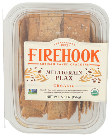 Firehook Multigrain Flax Baked Crackers - 5.5 OZ