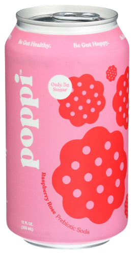 Poppi Prebiotic Raspberry Soda - 12 FO