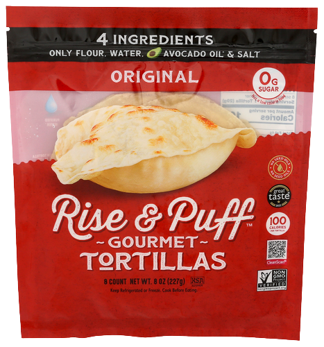 Rise N Puff Original Tortillas - 8 CT