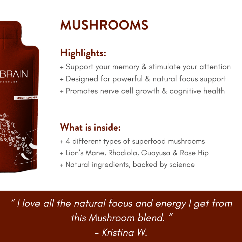 Mushroom Drinks: Lion's Mane & Nootropics for Calm, Focus