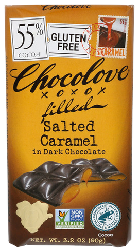 Chocolove Salted Caramel Dark Chocolate Bar - 3.2 OZ