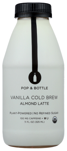 Pop And Bottle Vanilla Cold Brew Almond Milk Latte - 11 FO