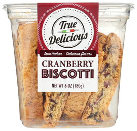 True Delicious Cranberry Biscotti - 6 OZ