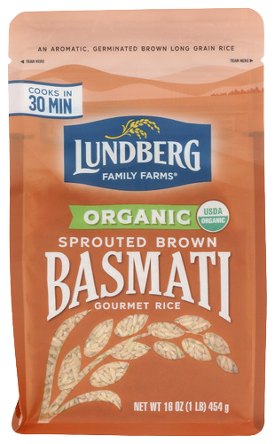 Organic Sprouted Brown Basmati Rice - 16 OZ